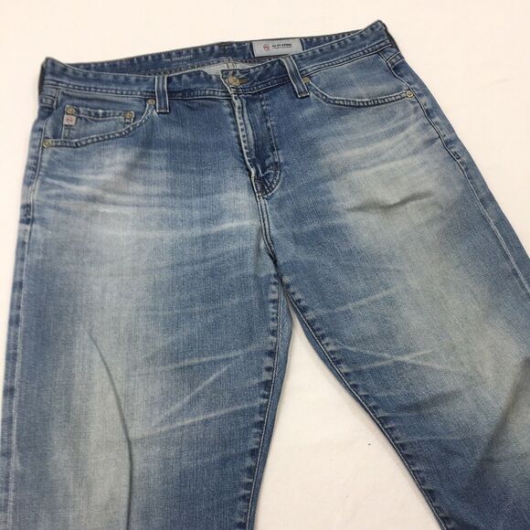 AG ADRIANO GOLDSCHMIED Graduate Jeans Women 33x26 Fray Ankle Light Wash Blue - Picture 6 of 16